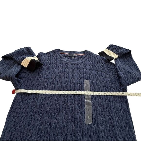 Tommy Hilfiger Navy Cable Knit Sweater NWT - Picture 6 of 8